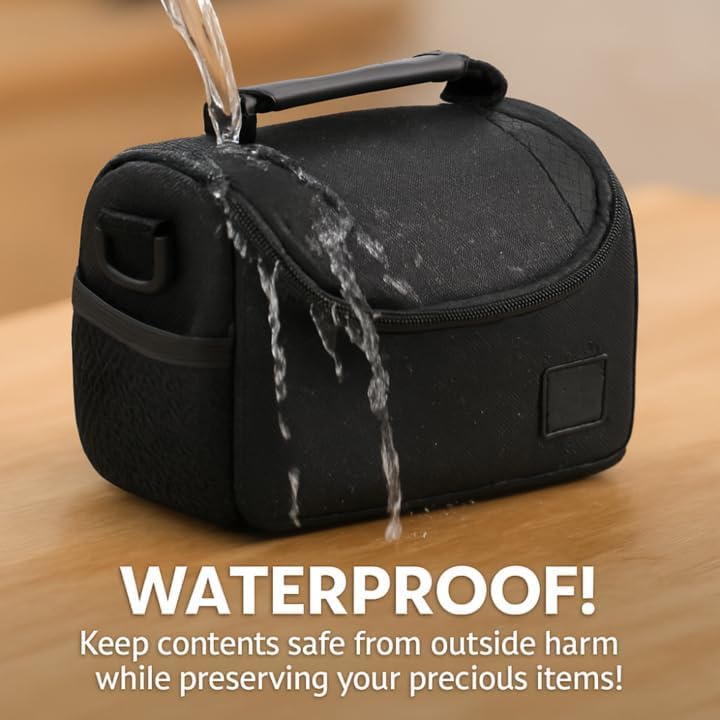 eCostConnection Small Padded Camera Bag with Shoulder Strap – Compact DSLR & Mirrorless Camera Carrying Case, Lightweight Protective Crossbody Case - Image 4